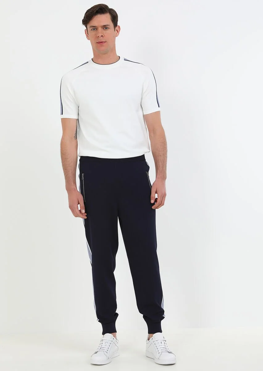 Navy Blue Sweat Pants - 1