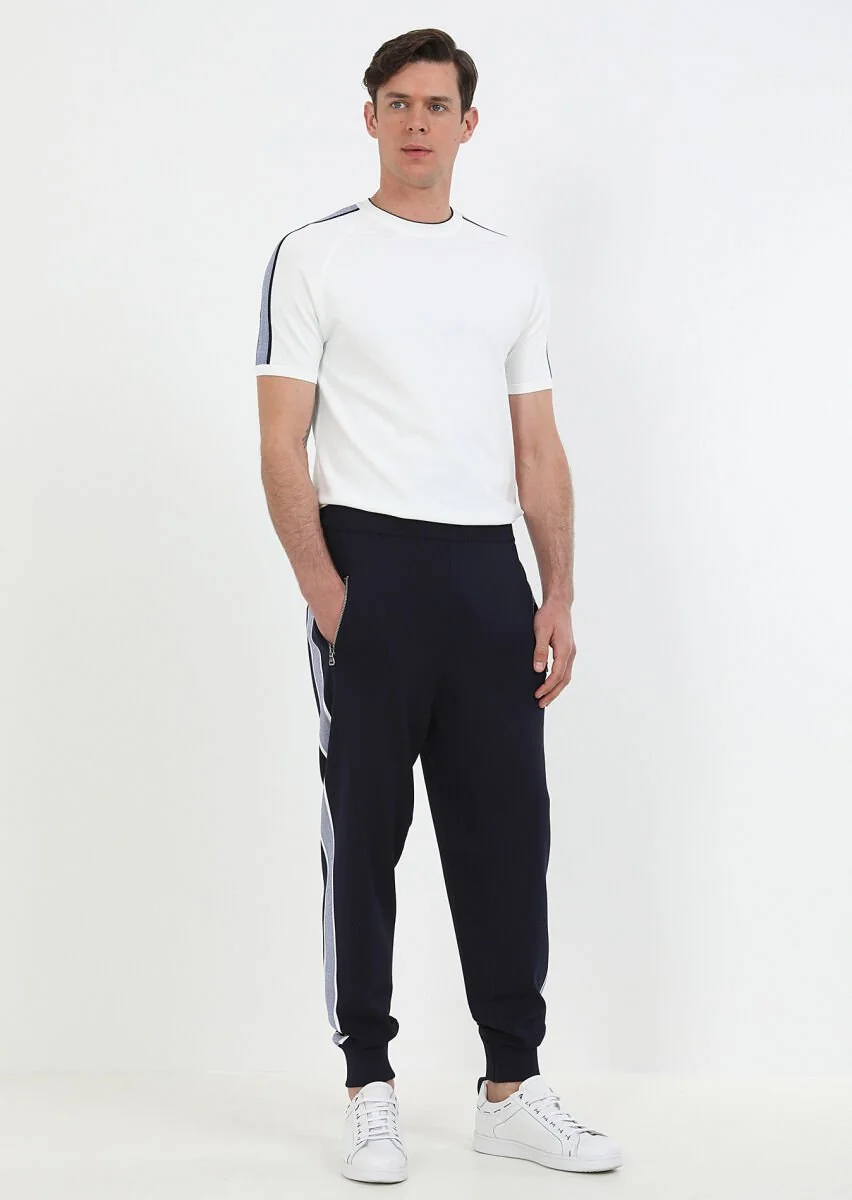 Navy Blue Sweat Pants - 5