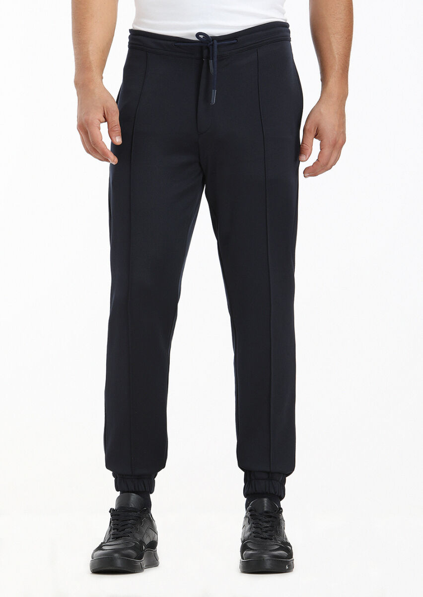 Navy Blue Sweat Pants - 2