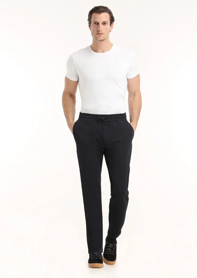 Navy Blue Sweat Pants - 1