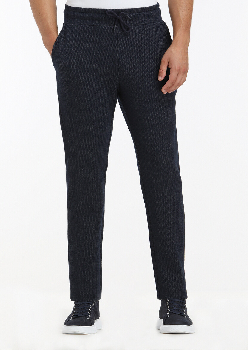 Navy Blue Sweat Pants - 1