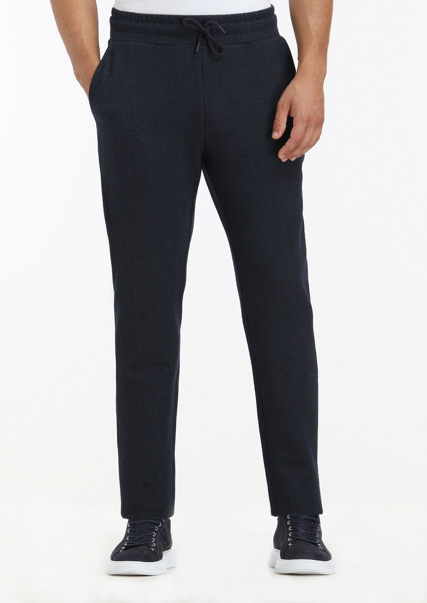 Navy Blue Sweat Pants - 1