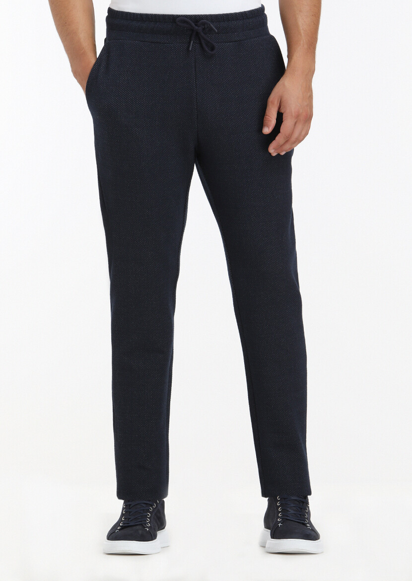 Navy Blue Sweat Pants - 2