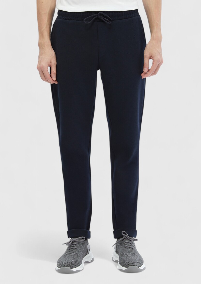 Navy Blue Sweat Pants - 2