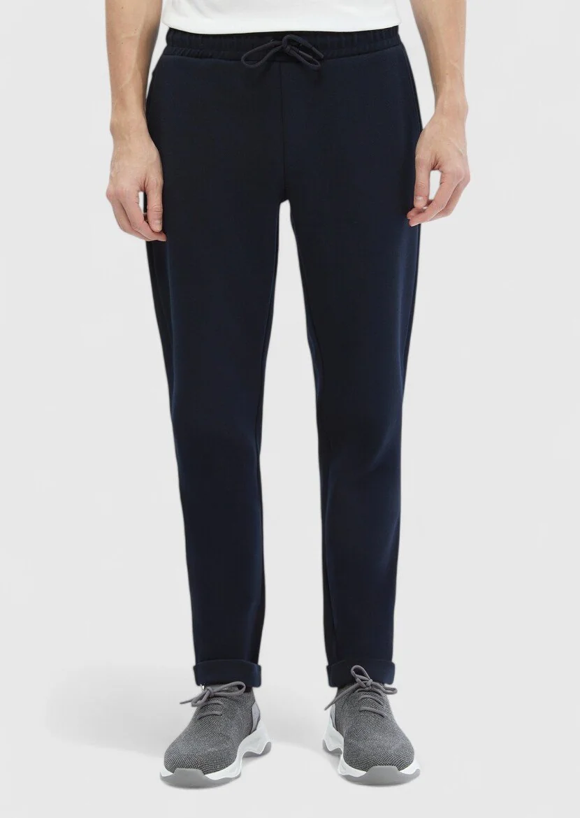 Navy Blue Sweat Pants - 2