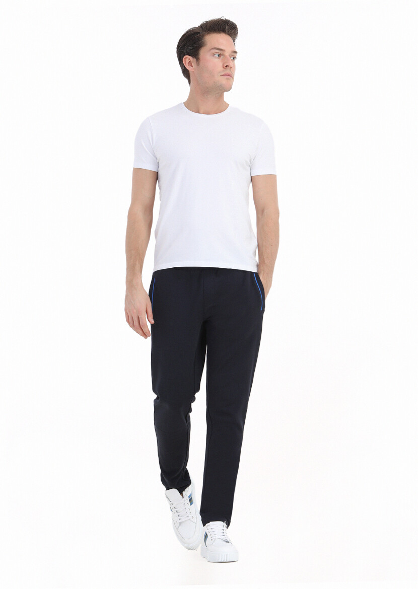 Navy Blue Sweat Pants - 1