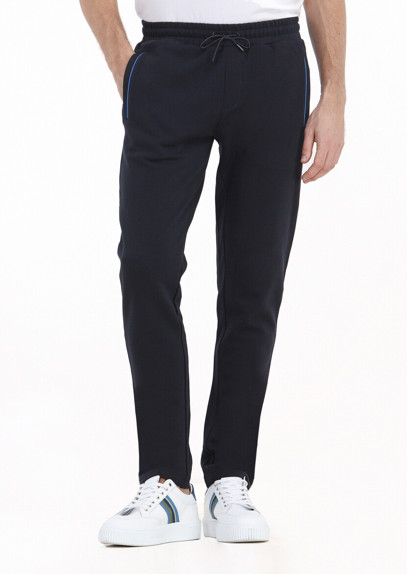 Navy Blue Sweat Pants - 2