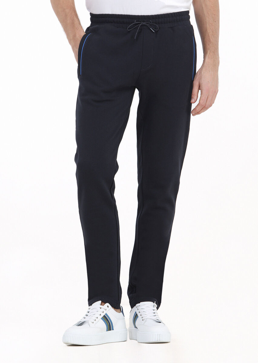 Navy Blue Sweat Pants - 2