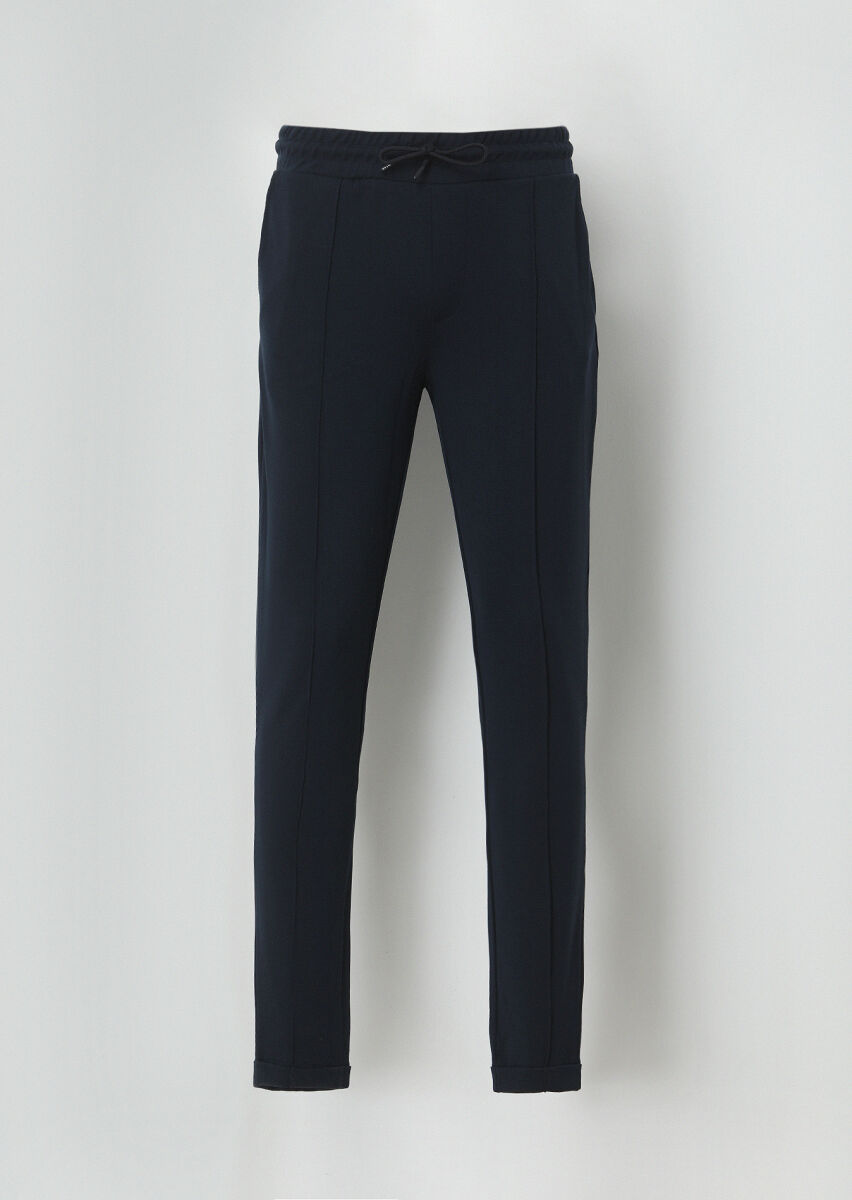 Navy Blue Sweat Pants - 1