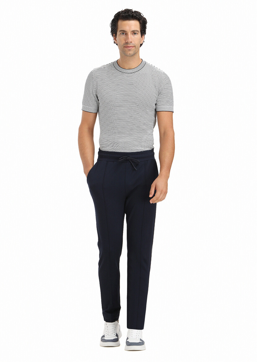 Navy Blue Sweat Pants - 1