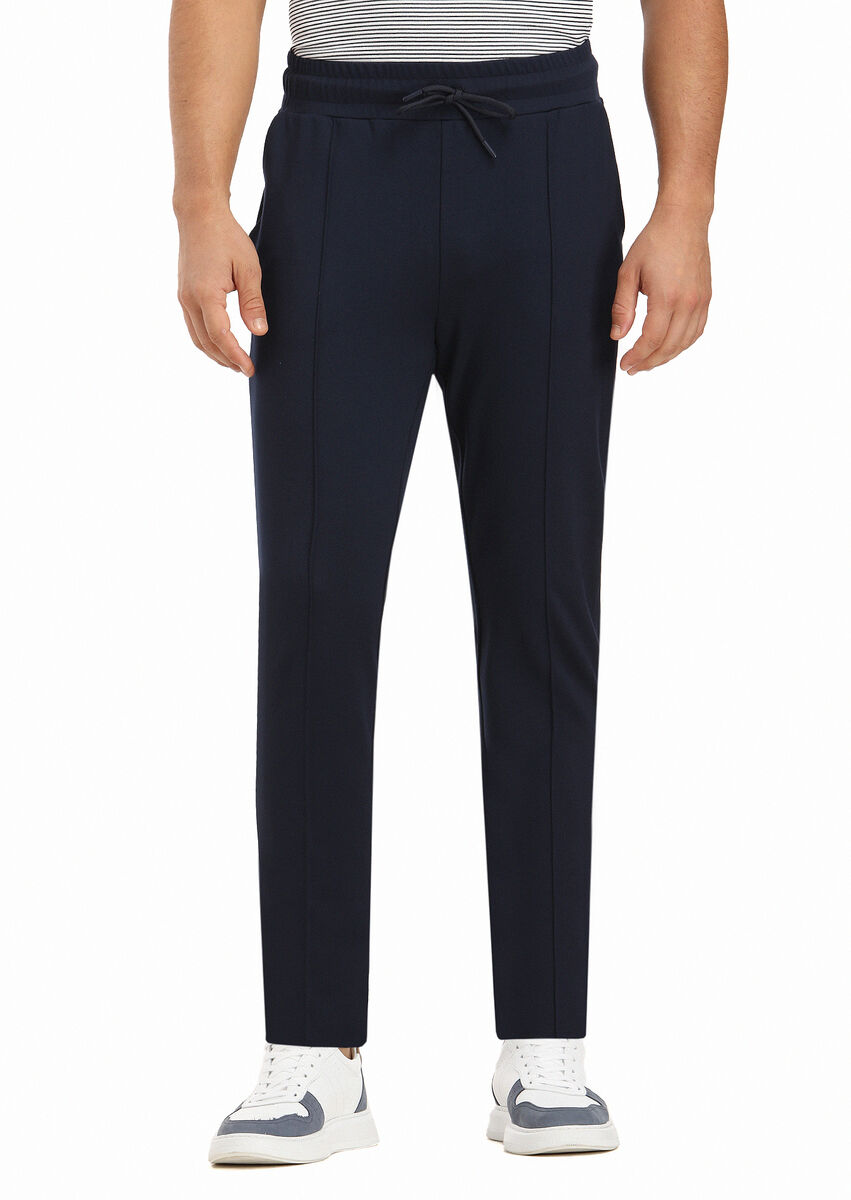 Navy Blue Sweat Pants - 2