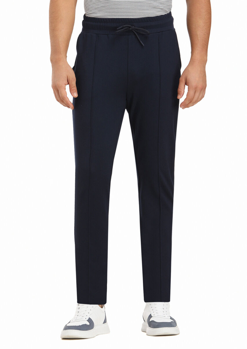 Navy Blue Sweat Pants - 2