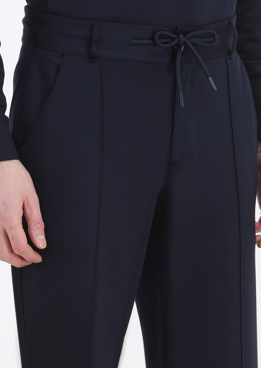 Navy Blue Sweat Pants - 4