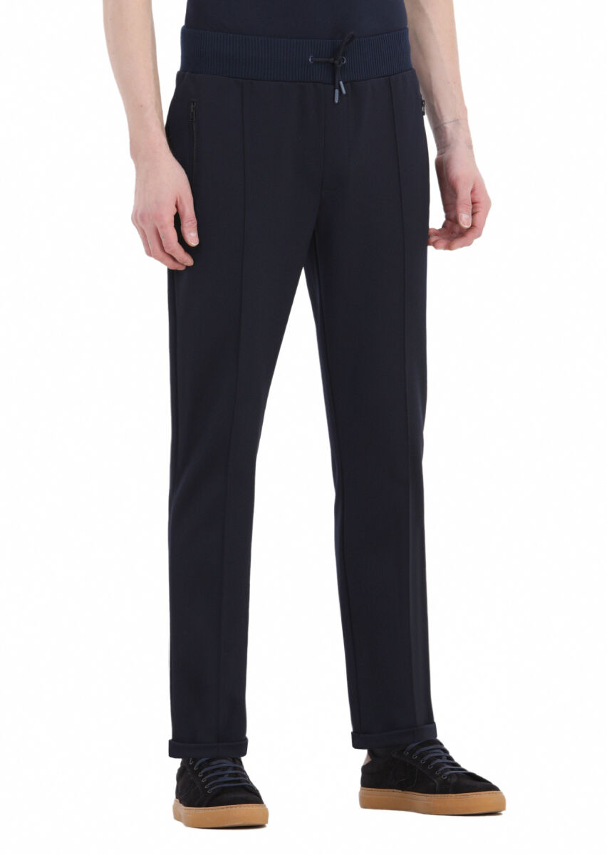 Navy Blue Sweat Pants - 2