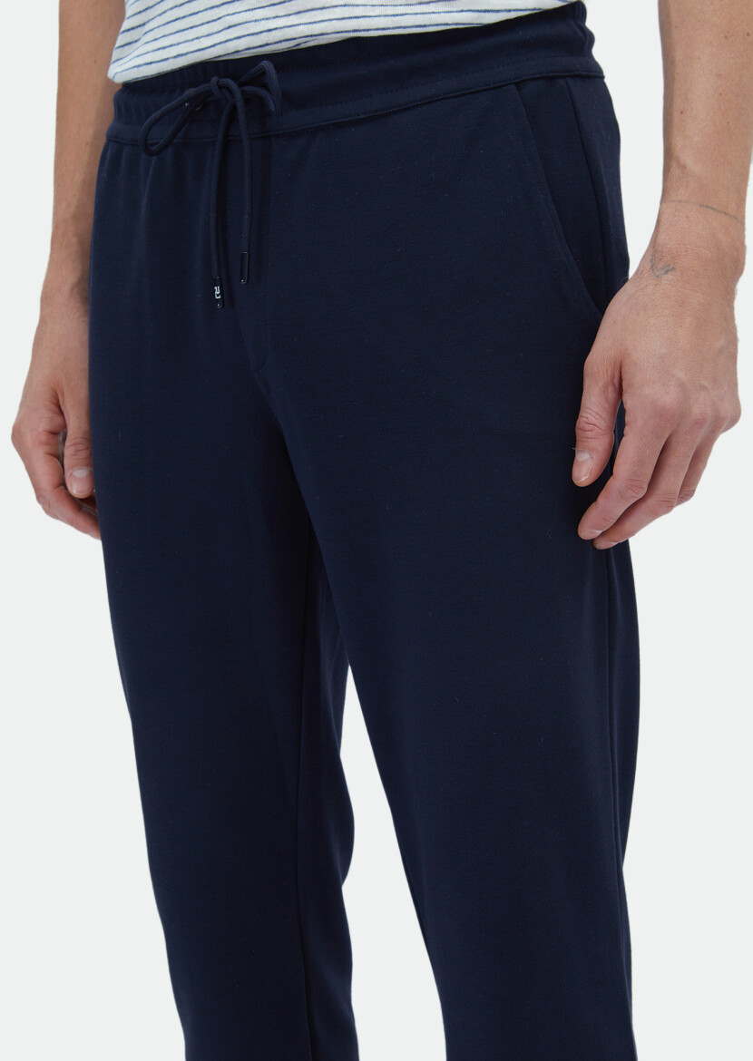 Navy Blue Sweat Pants - 3