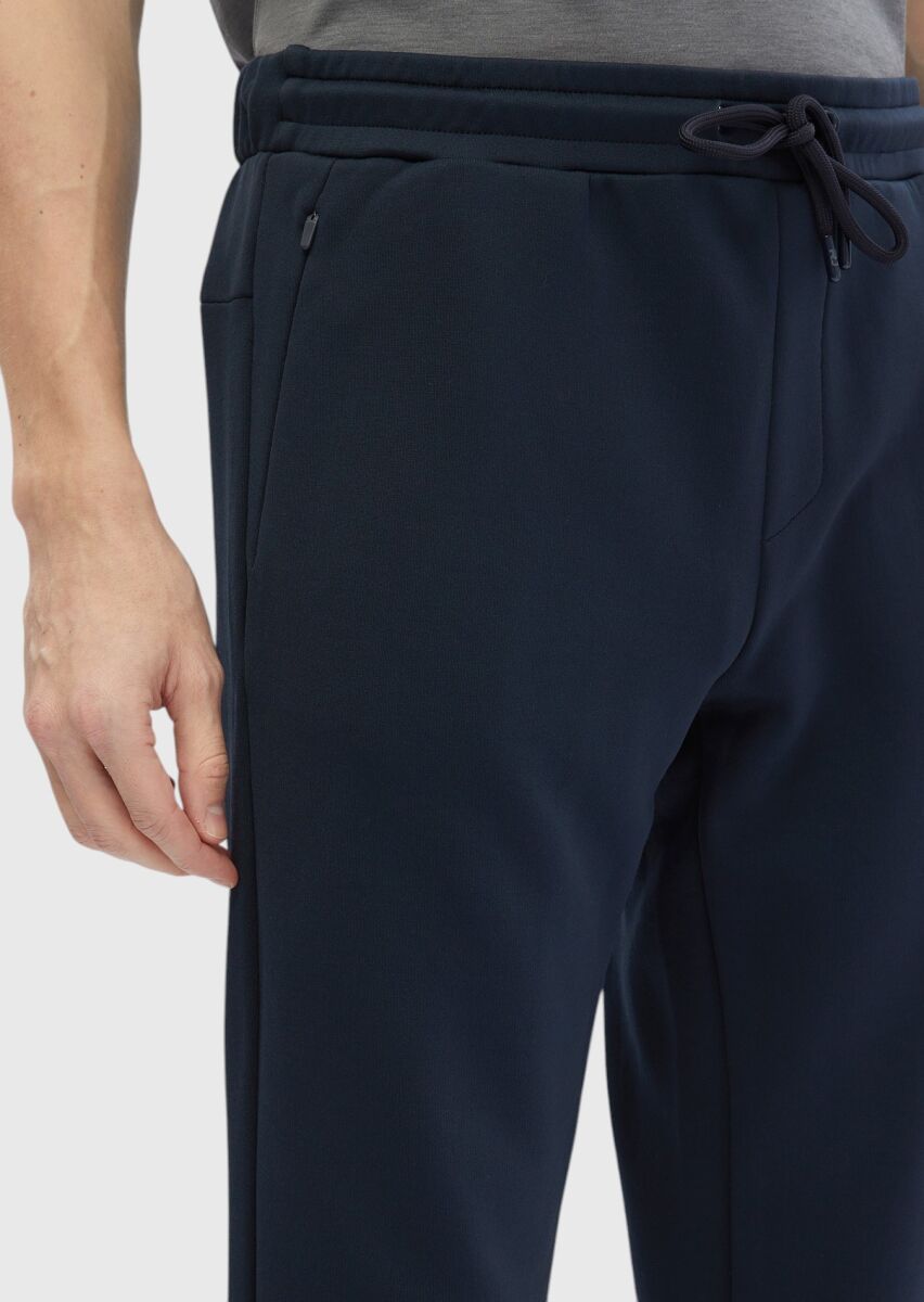 Navy Blue Sweat Pants - 4