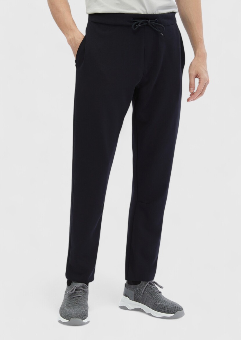 Navy Blue Sweat Pants - 3