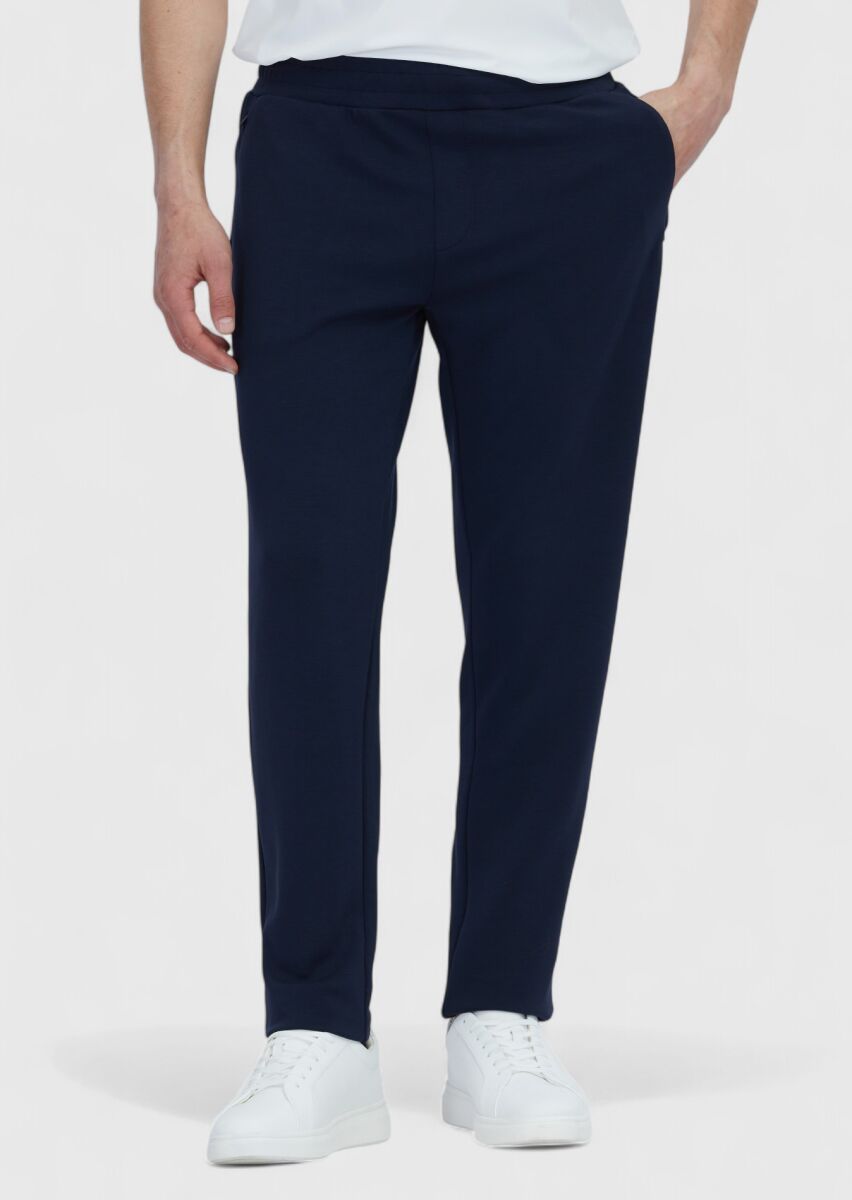 Navy Blue Sweat Pants - 2