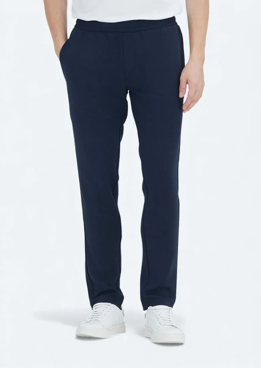 Navy Blue Sweat Pants - 2