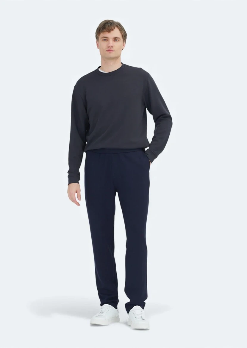 Navy Blue Sweat Pants - 1
