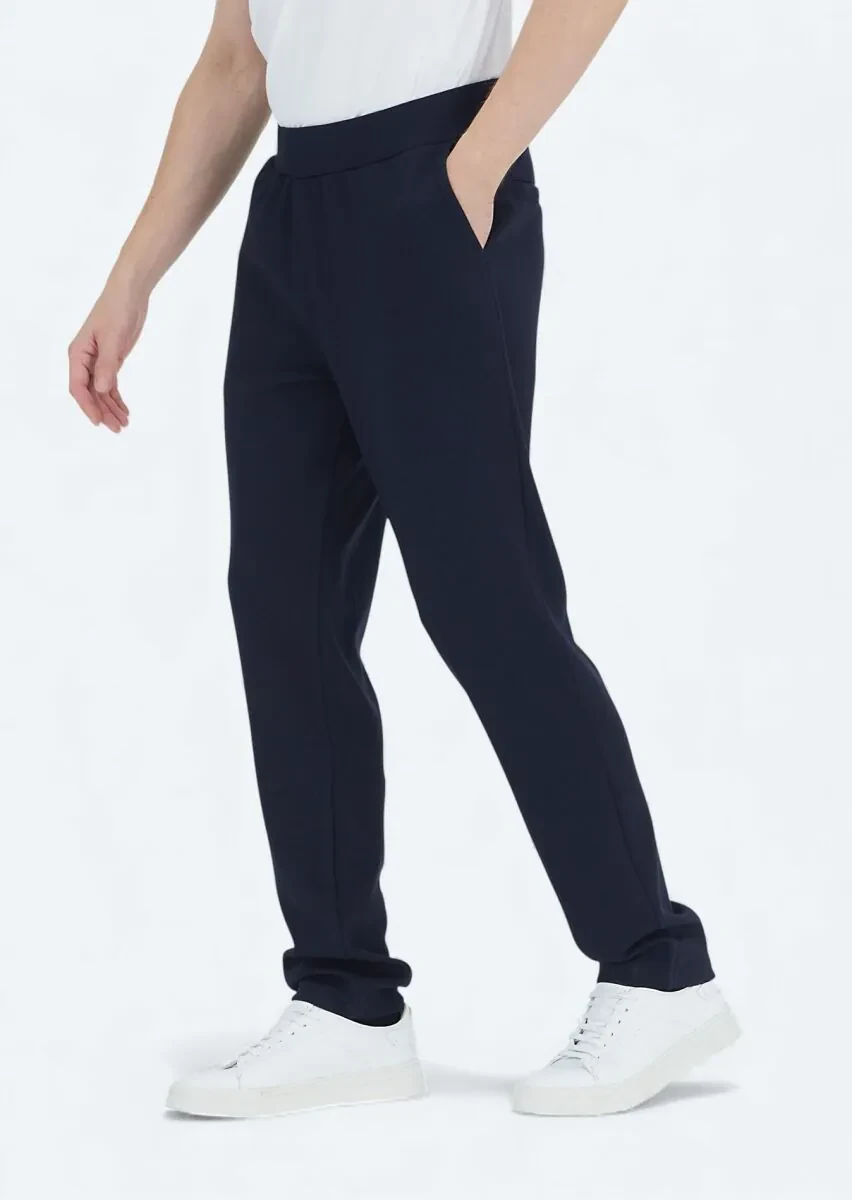Navy Blue Sweat Pants - 4