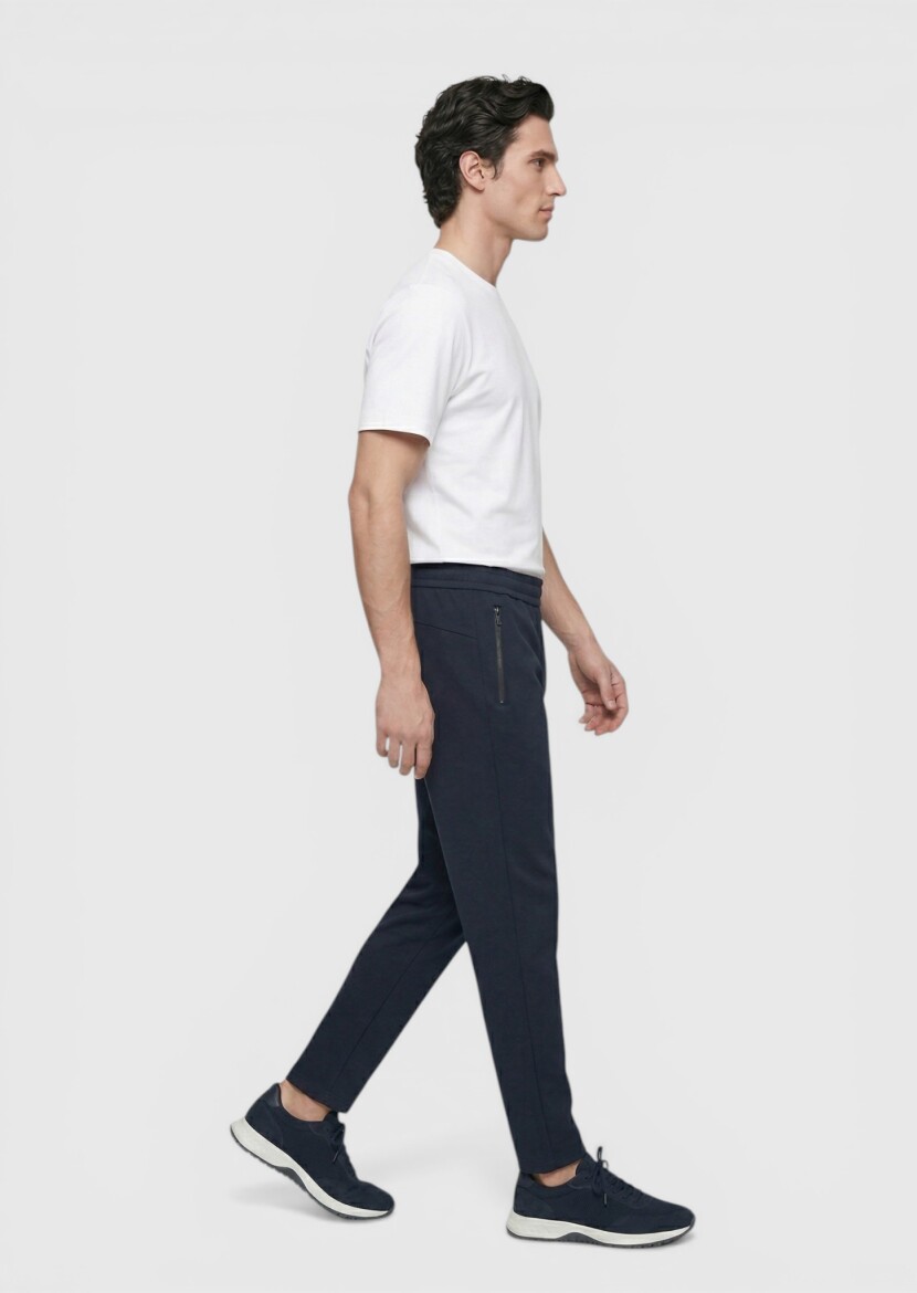 Navy Blue Sweat Pants - 2