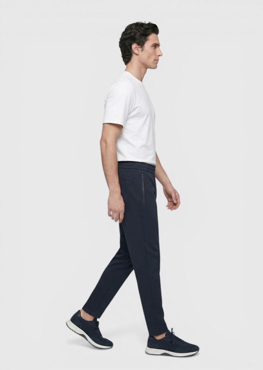 Navy Blue Sweat Pants - 2