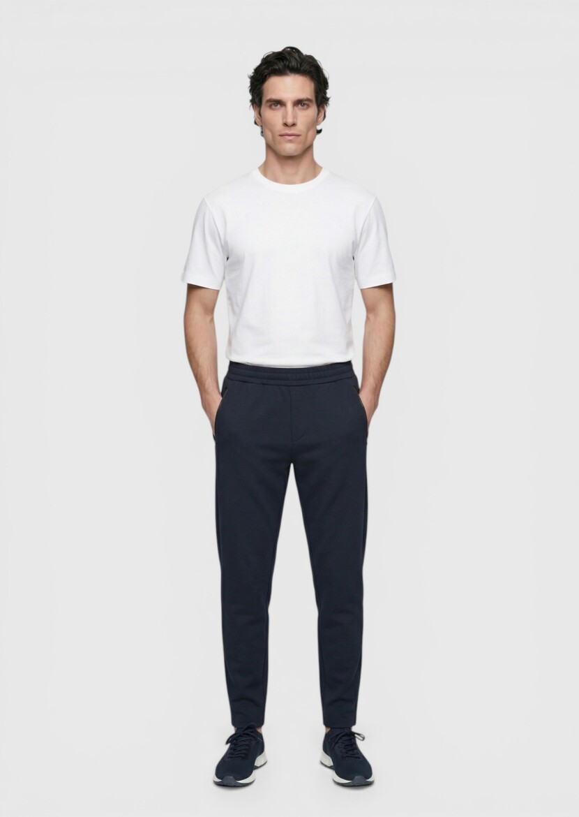 Navy Blue Sweat Pants - 4