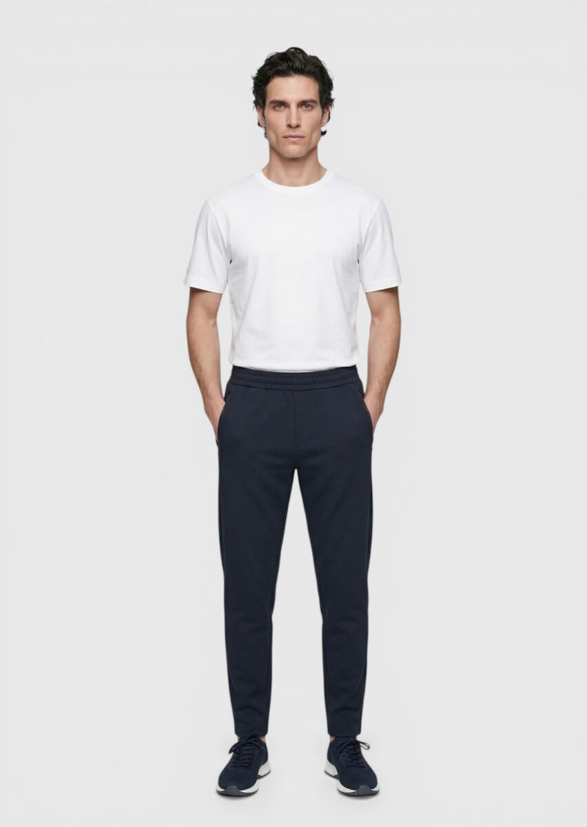 Navy Blue Sweat Pants - 4