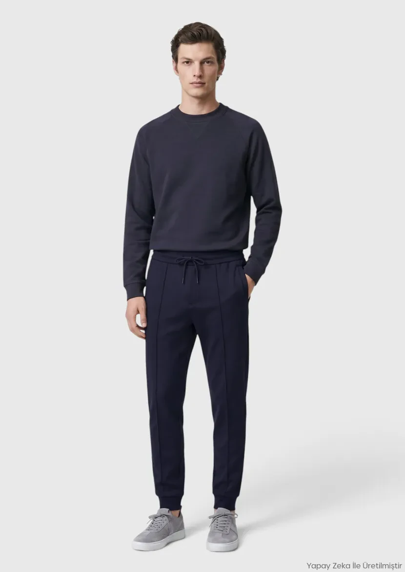 Navy Blue Sweat Pants - RAMSEY