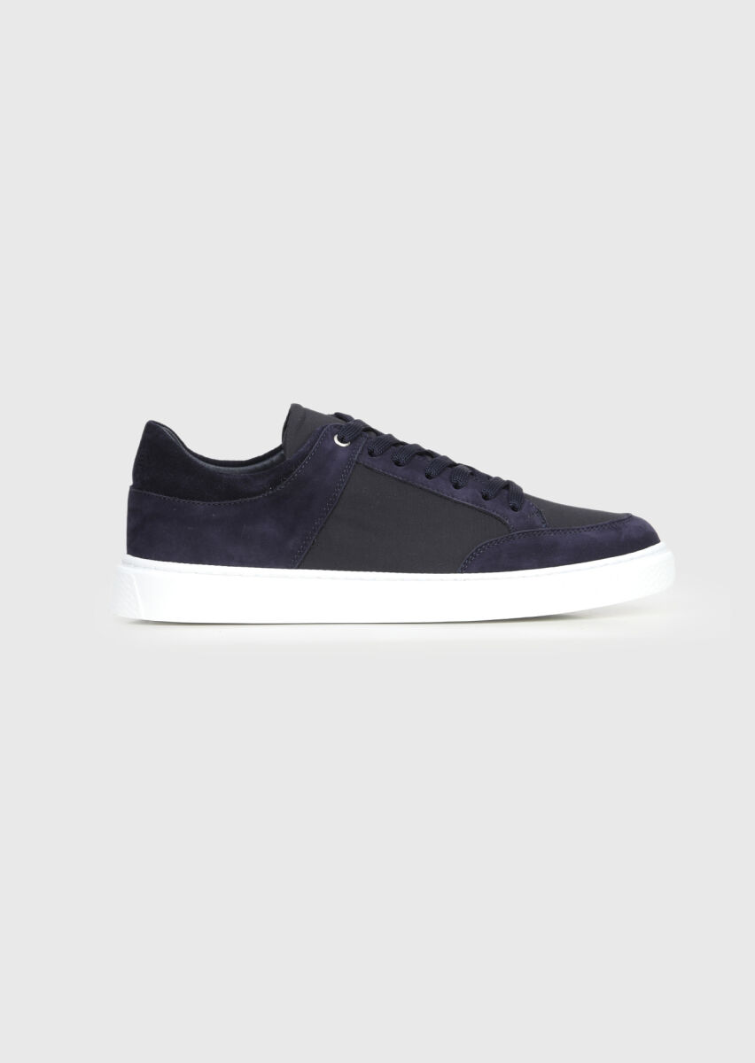Navy Blue Technical Sneaker - 1