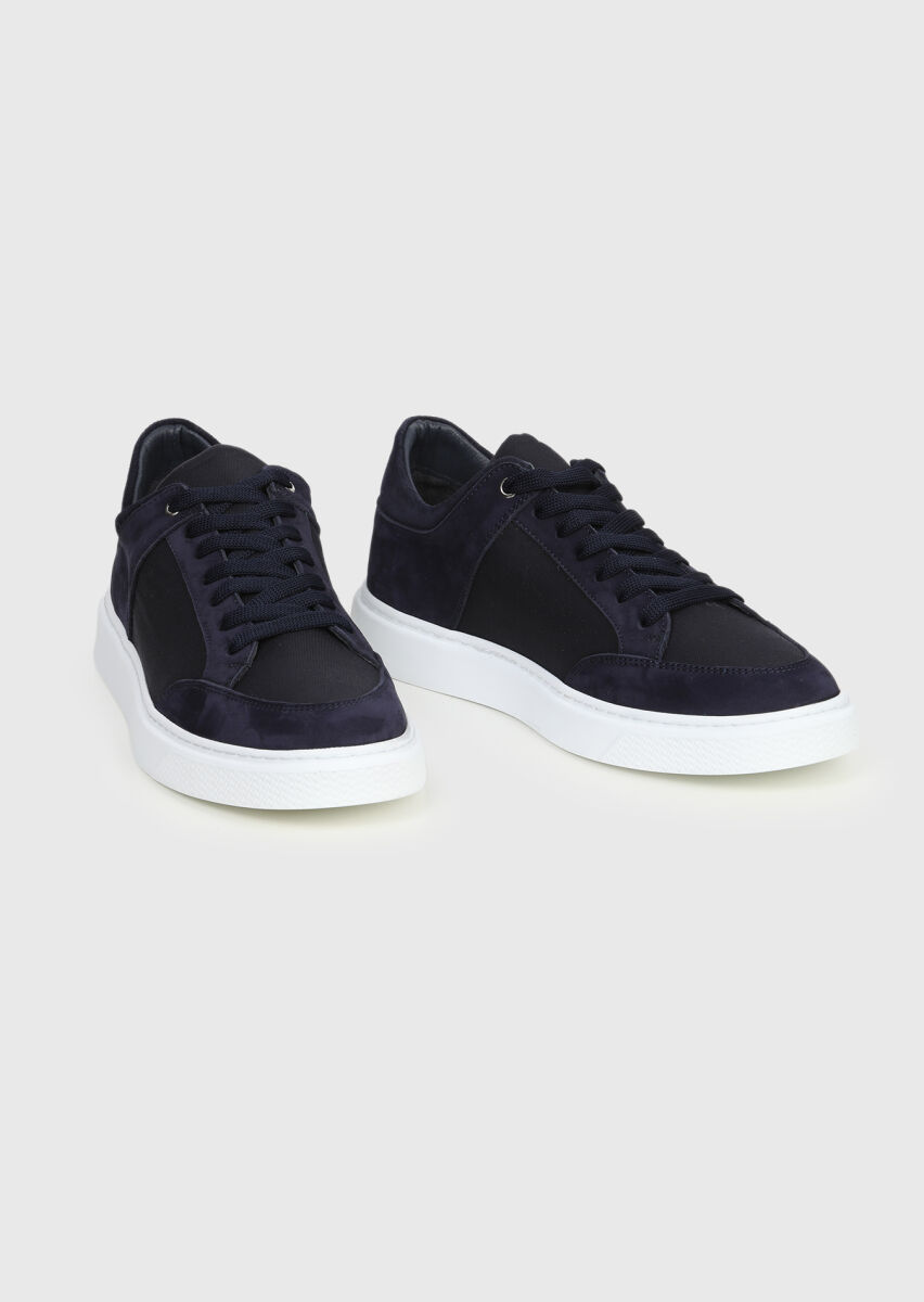 Navy Blue Technical Sneaker - 3