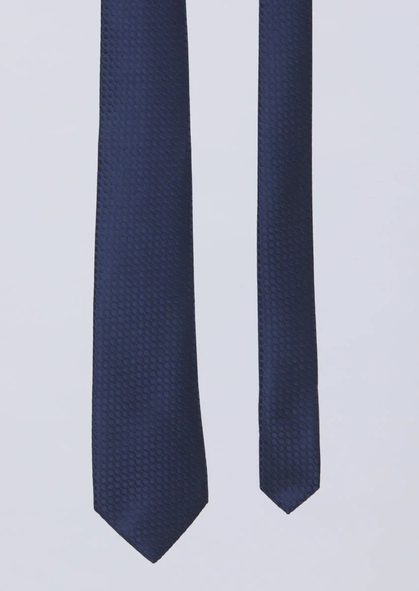Navy Blue Tie - 1