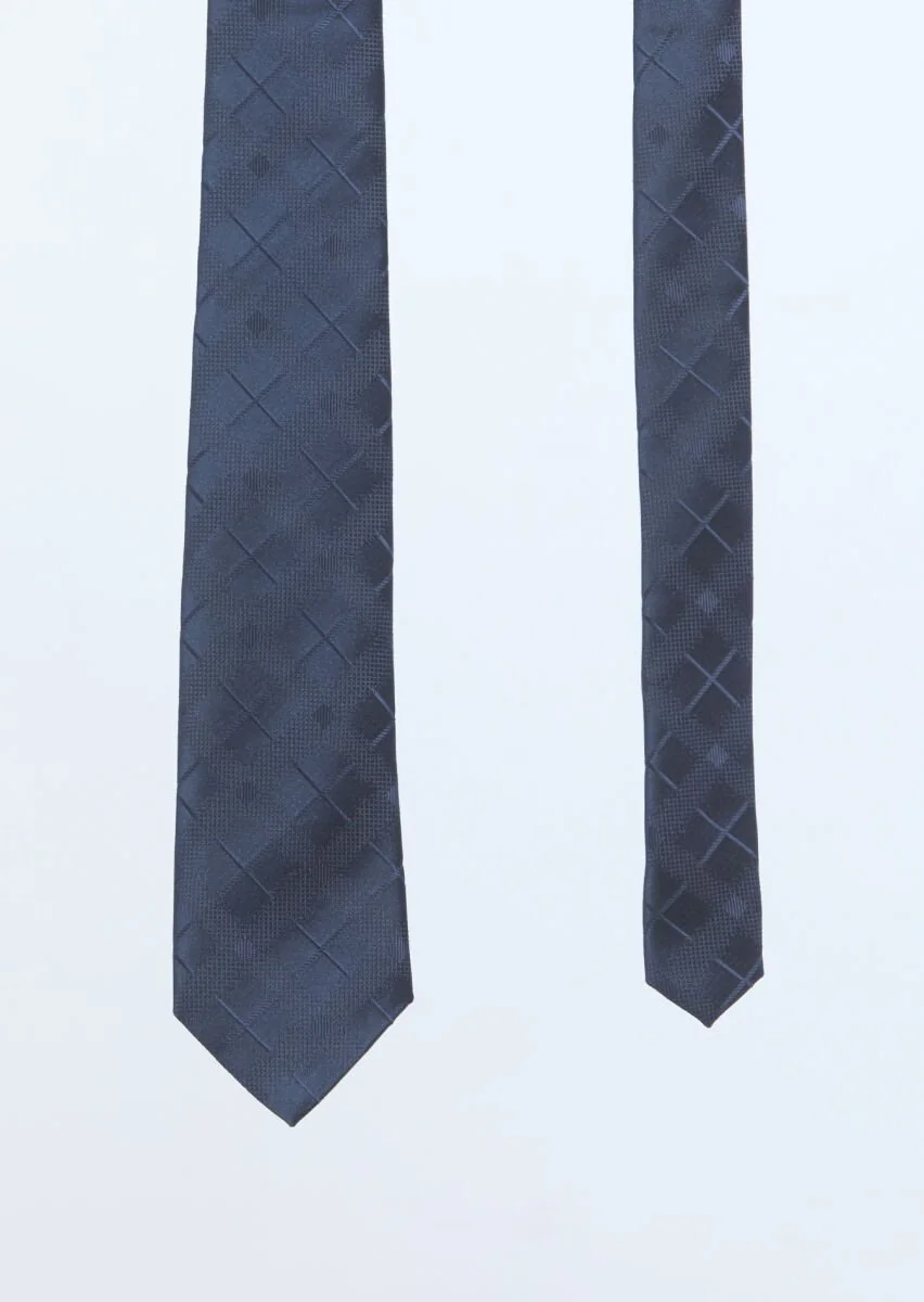 Navy Blue Tie - 1