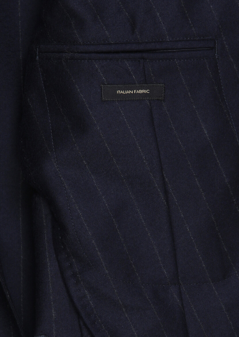 Navy Blue Zeroweight Slim Fit 100% Wool Jacket - 9