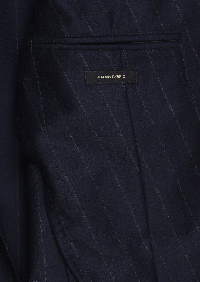 Navy Blue Zeroweight Slim Fit 100% Wool Jacket - 9