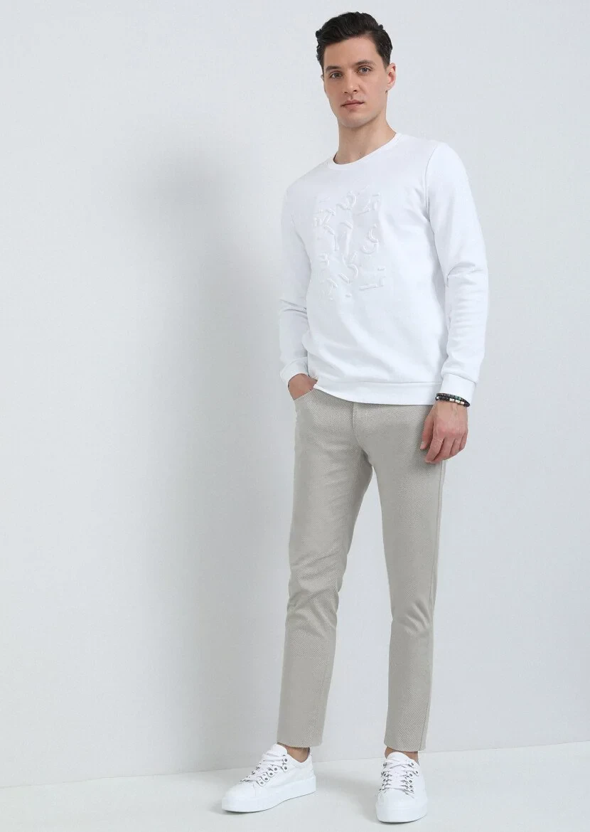 Off White Printed Sweatshirt - 3