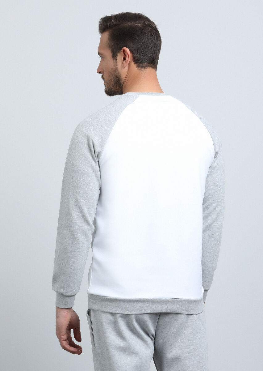 Off White Printed Sweatshirt - 5