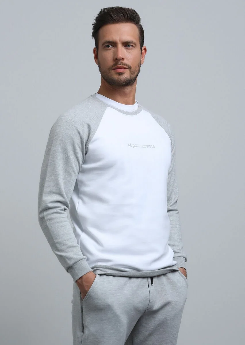 Off White Printed Sweatshirt - 4