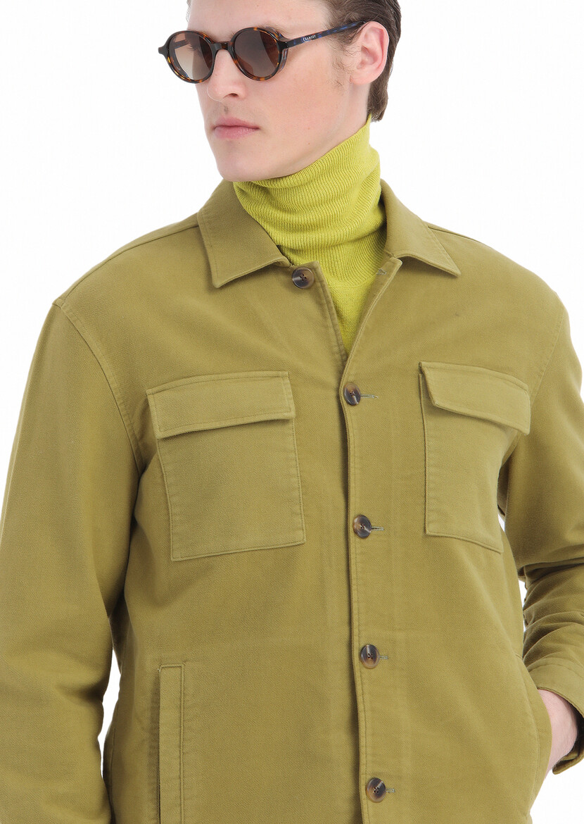 Oil Green Overshirt - 3