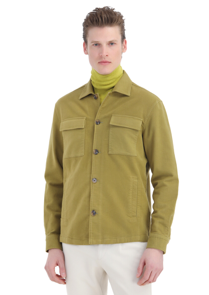 Oil Green Overshirt - 4