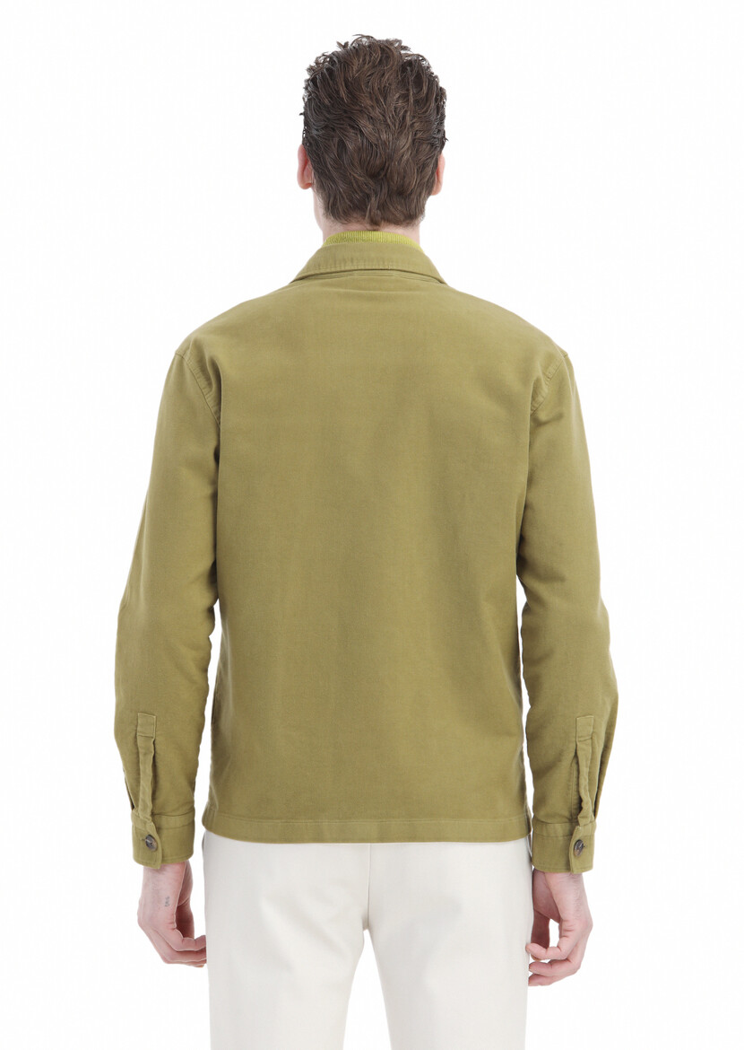 Oil Green Overshirt - 6