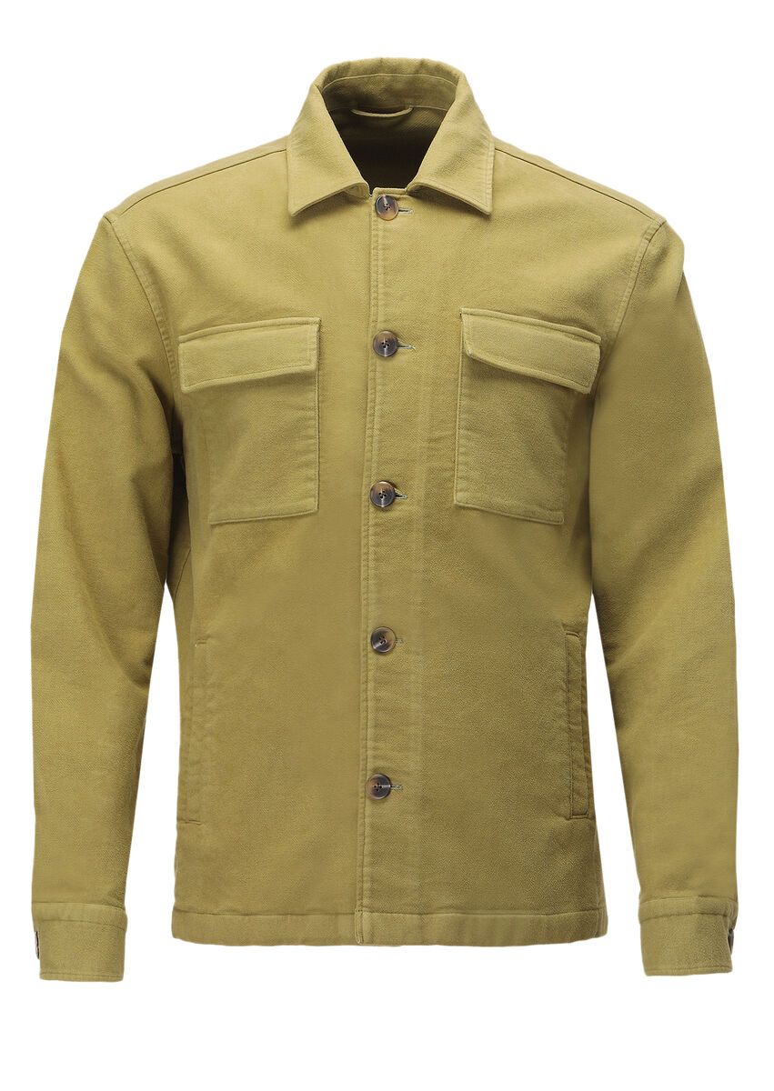 Oil Green Overshirt - 7