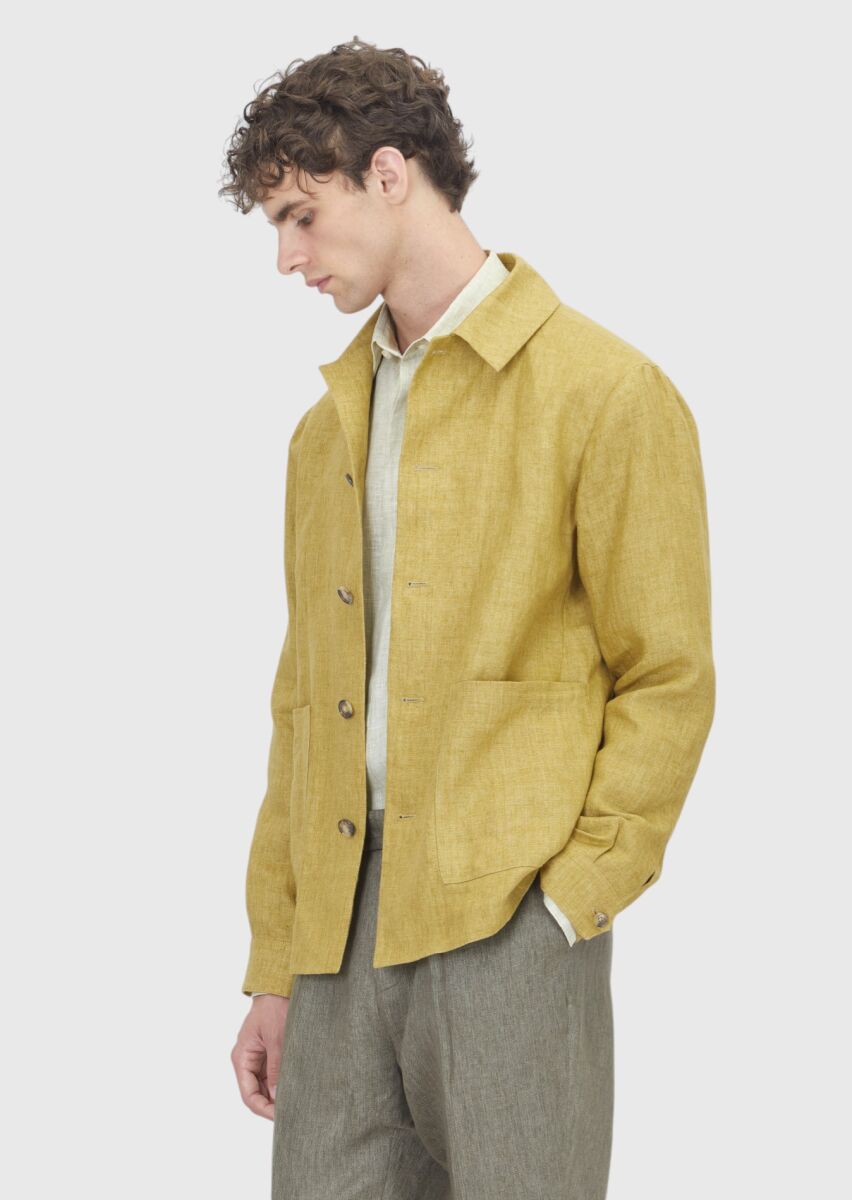 Oil Green Shirt Jacket - 3