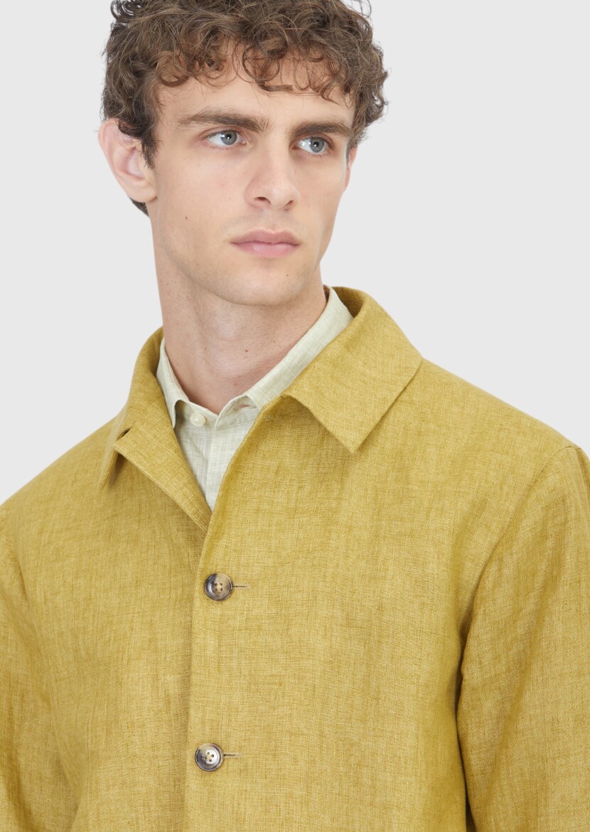 Oil Green Shirt Jacket - 4