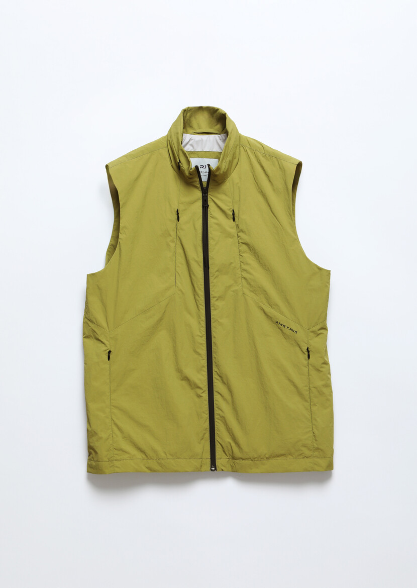 Oil Green Weaving Puffer Vest - 6