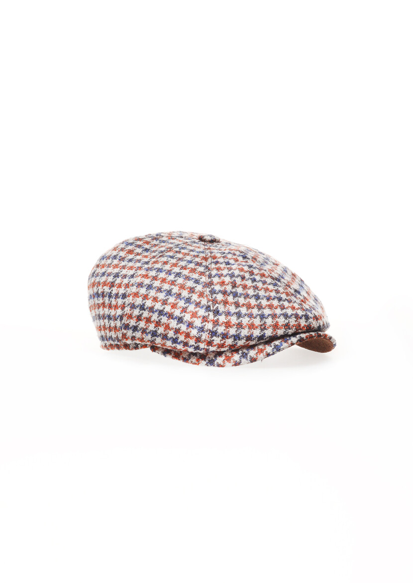 Orange %50 Polyester ,%50 Yün Hat 