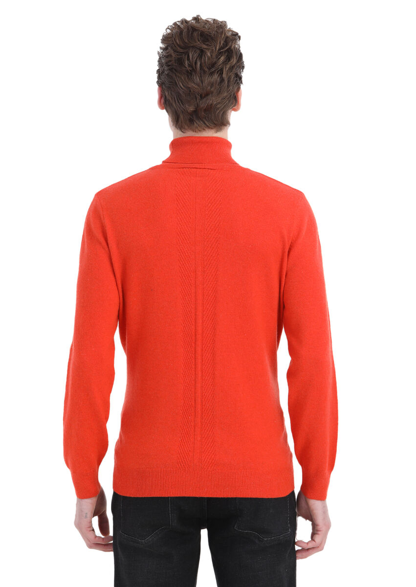 Orange Knitwear Sweatshirt - 6