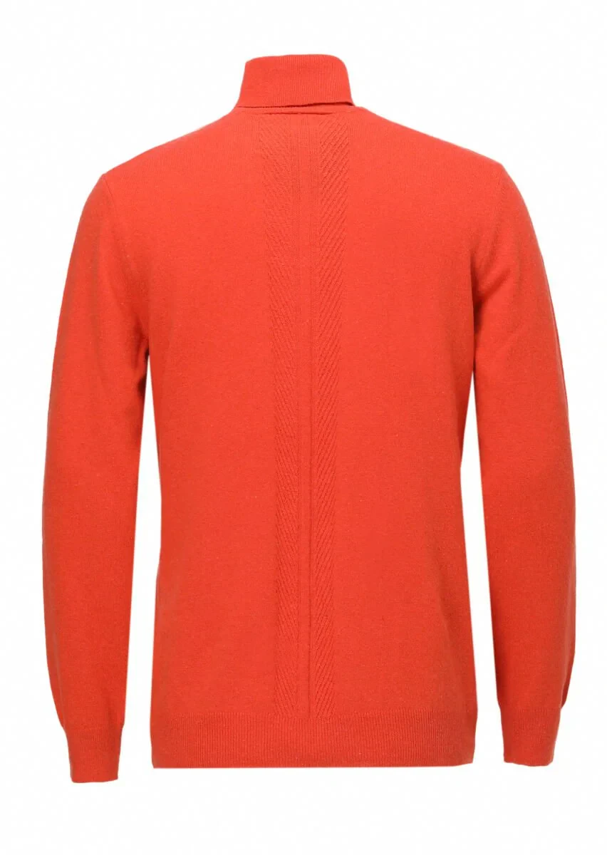 Orange Knitwear Sweatshirt - 8