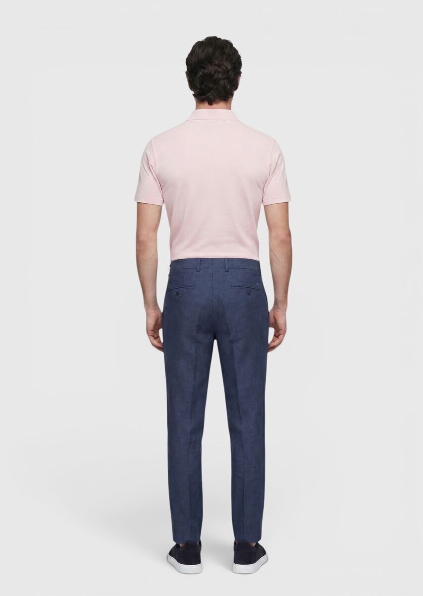 Pembe Düz %100 Pamuk T-Shirt - 5